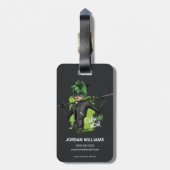 Mirakulous Re-Vers Claw Noir Charakter Grafik Gepäckanhänger (Rückseite vertikal)