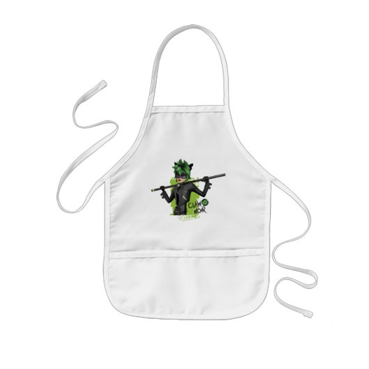 Mirakulous Re-Vers Claw Noir Charakter Grafik Kinderschürze (Vorne)