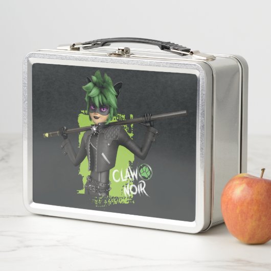 Mirakulous Re-Vers Claw Noir Charakter Grafik Metall Brotdose (Beispiel)