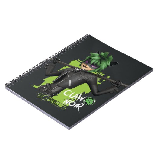 Mirakulous Re-Vers Claw Noir Charakter Grafik Notizblock (Linke Seite)