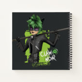 Mirakulous Re-Vers Claw Noir Charakter Grafik Notizblock (Rückseite)