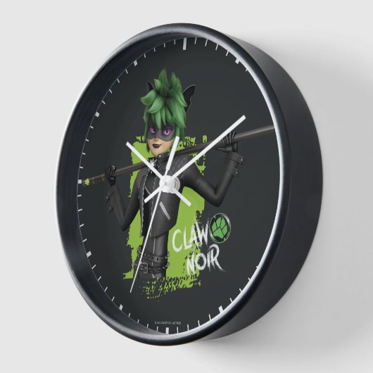 Mirakulous Re-Vers Claw Noir Charakter Grafik Uhr (Winkel)