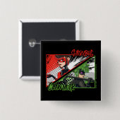 Mirakulous Re-verse Shadybug & Claw Noir Button (Vorne & Hinten)