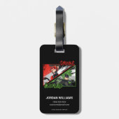 Mirakulous Re-verse Shadybug & Claw Noir Gepäckanhänger (Rückseite vertikal)