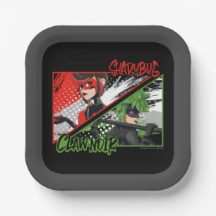 Mirakulous Re-verse Shadybug & Claw Noir Pappteller