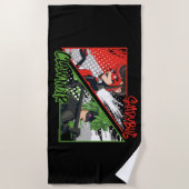 Mirakulous Re-verse Shadybug & Claw Noir Strandtuch (Vorderseite)