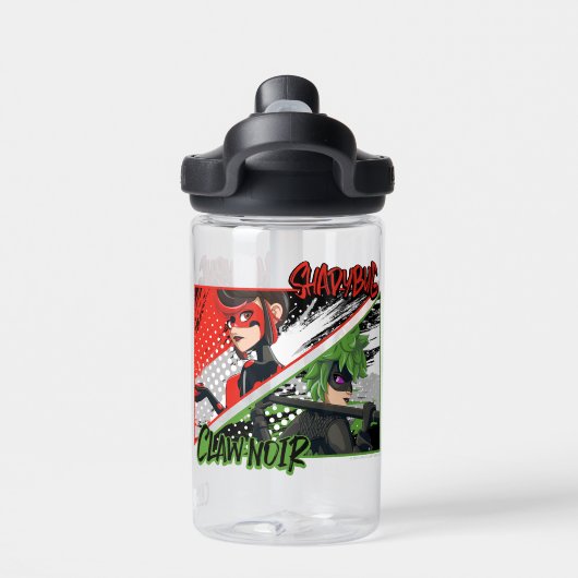 Mirakulous Re-verse Shadybug & Claw Noir Trinkflasche (Rückseite)