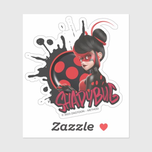 Mirakulous Re-verse Shadybug-Zeichen Grafik Aufkleber (Blatt)