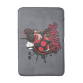 Mirakulous Re-verse Shadybug-Zeichen Grafik Badematte (Vorderseite Vertikal)