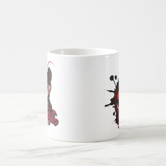 Mirakulous Re-verse Shadybug-Zeichen Grafik Kaffeetasse (Mittel)