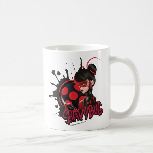 Mirakulous Re-verse Shadybug-Zeichen Grafik Kaffeetasse (Rechts)