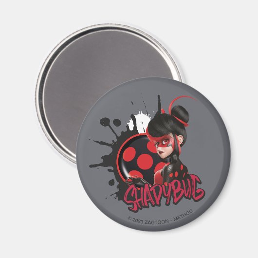 Mirakulous Re-verse Shadybug-Zeichen Grafik Magnet (Vorderseite/Rückseite)