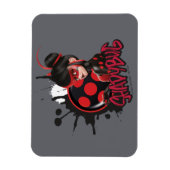 Mirakulous Re-verse Shadybug-Zeichen Grafik Magnet (Vertikal)