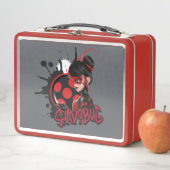 Mirakulous Re-verse Shadybug-Zeichen Grafik Metall Brotdose (Beispiel)