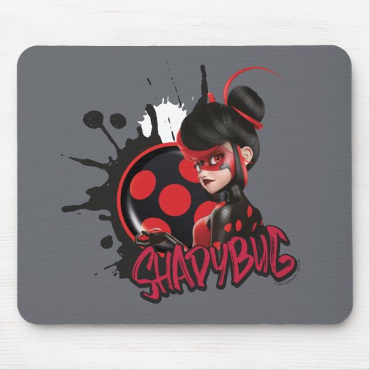 Mirakulous Re-verse Shadybug-Zeichen Grafik Mousepad (Vorne)