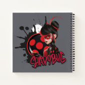 Mirakulous Re-verse Shadybug-Zeichen Grafik Notizblock (Rückseite)