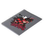 Mirakulous Re-verse Shadybug-Zeichen Grafik Notizblock (Linke Seite)