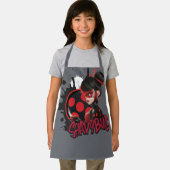 Mirakulous Re-verse Shadybug-Zeichen Grafik Schürze (Insitu)