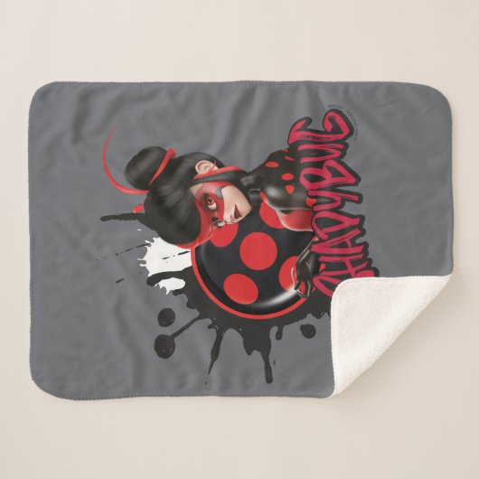 Mirakulous Re-verse Shadybug-Zeichen Grafik Sherpadecke (Vorderseite (Horizontal))