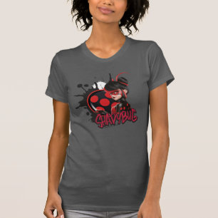 Mirakulous Re-verse Shadybug-Zeichen Grafik T-Shirt