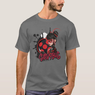 Mirakulous Re-verse Shadybug-Zeichen Grafik T-Shirt