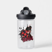 Mirakulous Re-verse Shadybug-Zeichen Grafik Trinkflasche (Vorne)