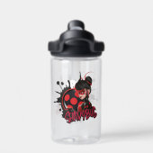 Mirakulous Re-verse Shadybug-Zeichen Grafik Trinkflasche (Rückseite)