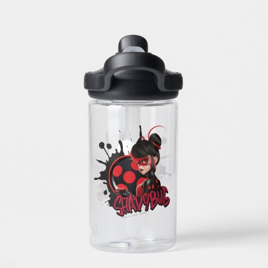 Mirakulous Re-verse Shadybug-Zeichen Grafik Trinkflasche (Rückseite)
