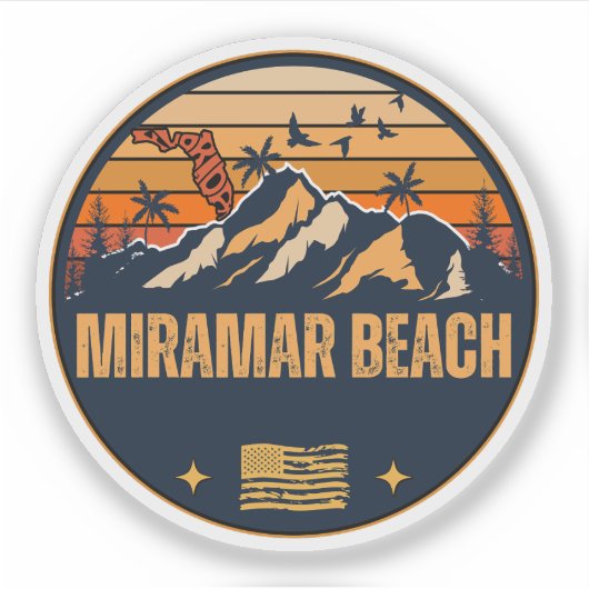 Miramar Beach, Florida Aufkleber (Vorderseite)