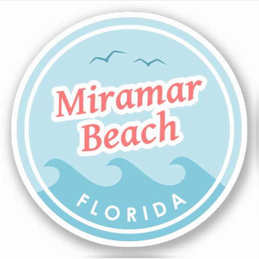 Miramar Beach Florida Aufkleber (Vorderseite)