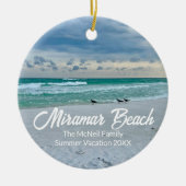 Miramar Beach Florida Schöne Ferien Weihnachten Keramik Ornament (Vorne)