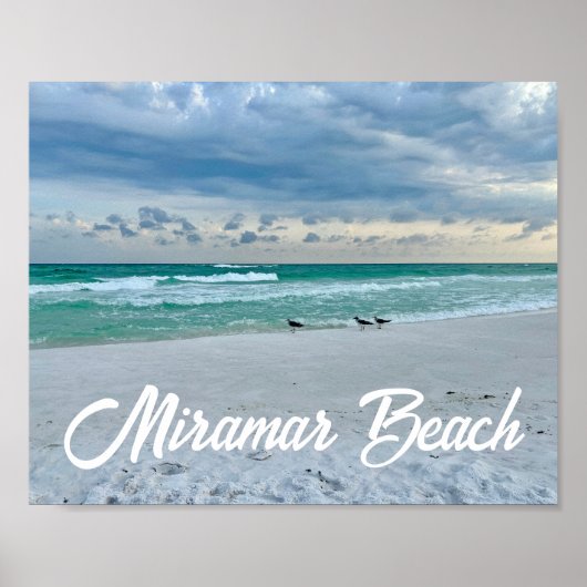 Miramar Beach Florida Schöne Meeresfotografie Poster (Vorne)