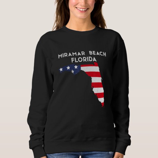 Miramar Beach Florida USA Staat America Travel Flo Sweatshirt (Vorderseite)