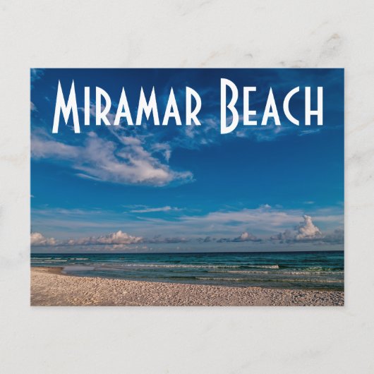 Miramar Beach Postkarte (Vorderseite)