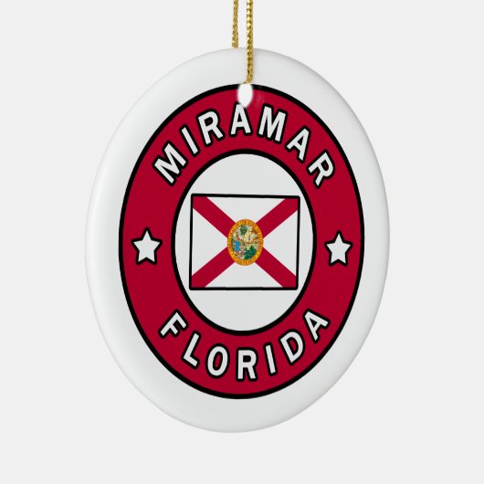 Miramar Florida Keramik Ornament (Rechts)