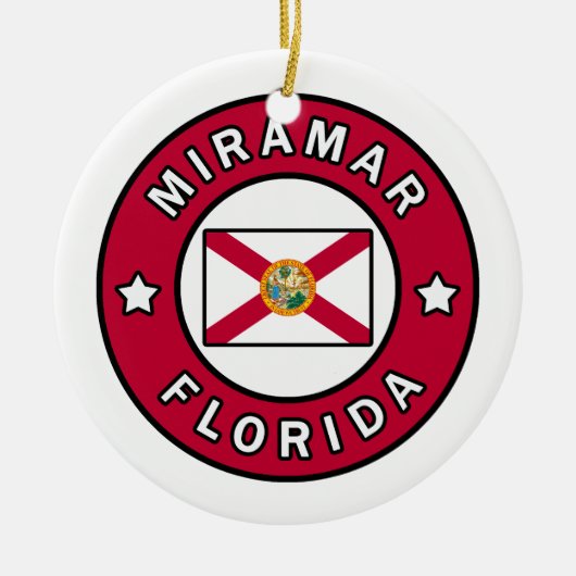 Miramar Florida Keramik Ornament (Vorne)