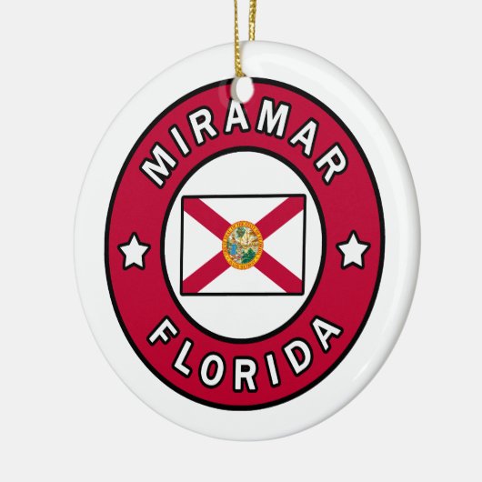 Miramar Florida Keramik Ornament (Links)