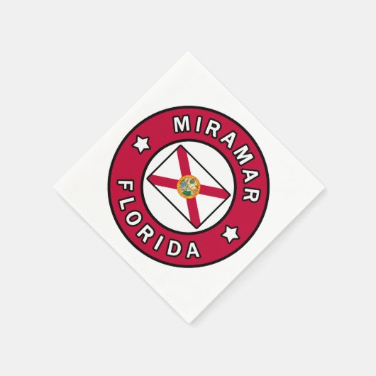 Miramar Florida Serviette (Ecke)