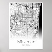 Miramar Map - Florida - City Map Poster (Vorne)