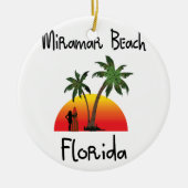 Miramar-Strand Florida Keramikornament (Vorne)