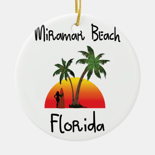 Miramar-Strand Florida Keramikornament (Vorne)