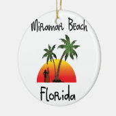 Miramar-Strand Florida Keramikornament (Links)