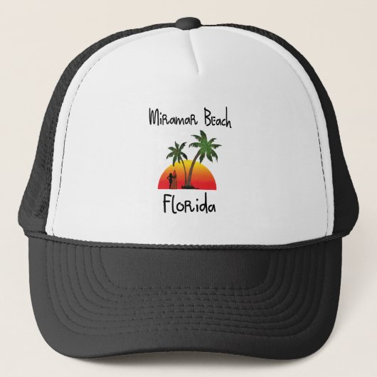 Miramar-Strand Florida Truckerkappe (Vorderseite)