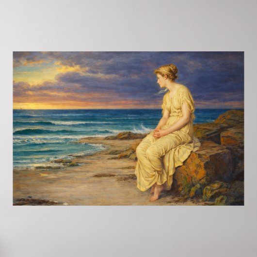 Miranda by John William Waterhouse Poster (Vorne)