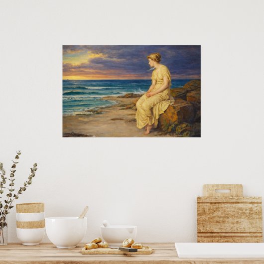 Miranda by John William Waterhouse Poster (Küche)