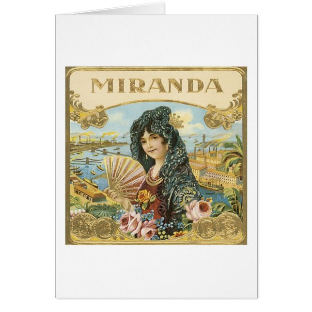 Miranda Cigar Label (Vorne)