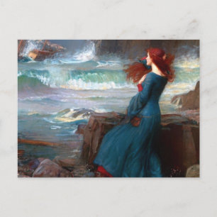 Miranda Der Sturm John William Waterhouse Postkarte