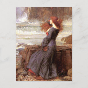 Miranda Der Tempel von John William Waterhouse Postkarte
