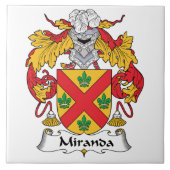 Miranda Familienwappen Fliese (Vorderseite)