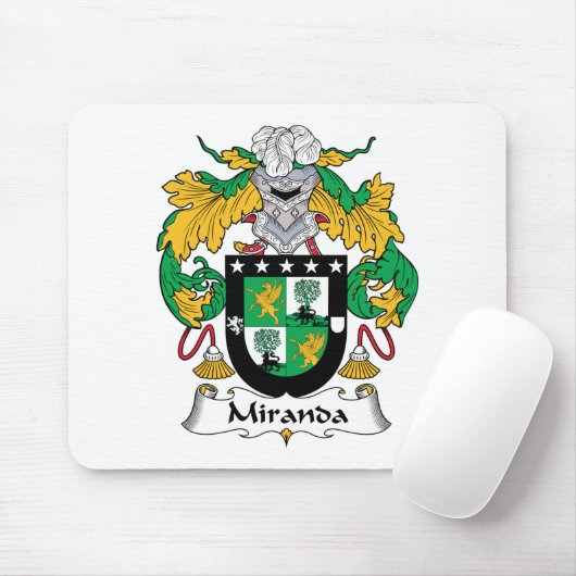 Miranda Familienwappen Mousepad (Mit Mouse)